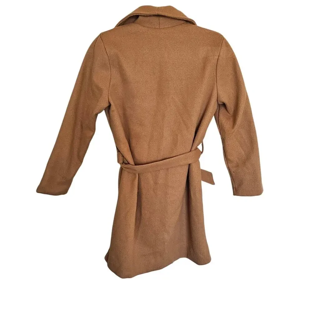 Shein Youth Over Coat, Belted Camel Colored, Size 10Y
